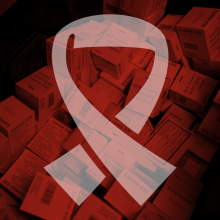 HIV ribbon graphic